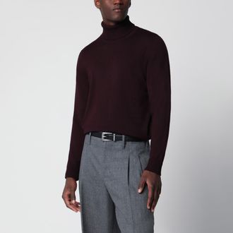 Drumohr Maglia dolcevita nera in lana