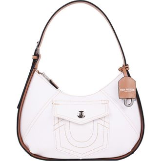 True Religion Horseshoe Pocket Medium Hobo in White at Nordstrom