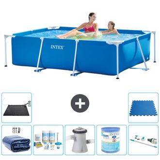 Intex Piscina Con Estructura Rectangular - 220x150x60 Cm - 7-piezas S40041