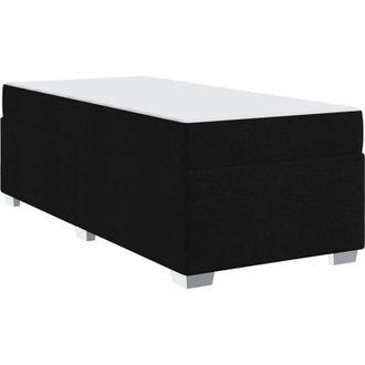 vidaXL Estructura De Cama Negro 90 X 200 Cm Tela Vidaxl