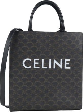 Celine Brown Pvc Tote Bag (Pre-Owned)