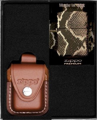 OEM Juego De Regalo De Encendedor Zippo Snake Skin N.&deg; 4