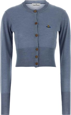 Vivienne Westwood Cerulean Blue Wool Bea Cardigan
