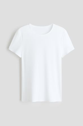 H&M Warming T-Shirt in Slim Fit - White