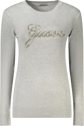 Guess Georgia Sweater - Dames - Ronde hals truien - Grijs - M - Truien & Vesten