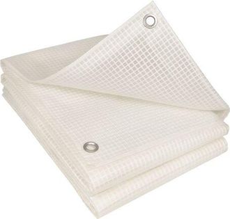 OEM Lona Protectora Precortada - 160 G/m&sup2; - Polietileno Reforzado - Resistente Al Desgarro - 4 X 10 M - Transparente