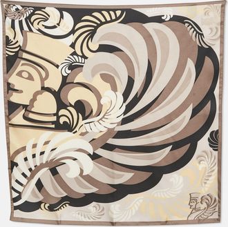 Frey Wille Grey Print Silk Square Scarf