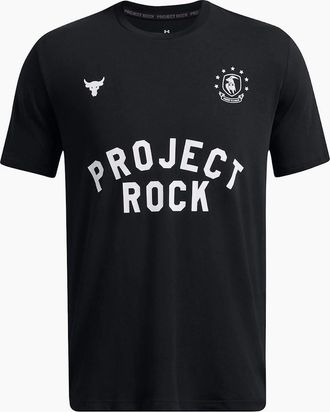 Under Armour Mens Regular Fit Large Genie Text Graphic T-Shirt - Black - Size: 36
