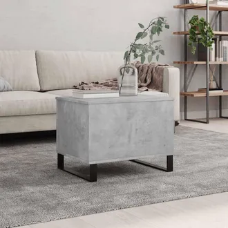 vidaXL Vidaxl - Mesa De Centro Madera Contrachapada Gris Hormig&oacute;n 60x44,5x45 Cm