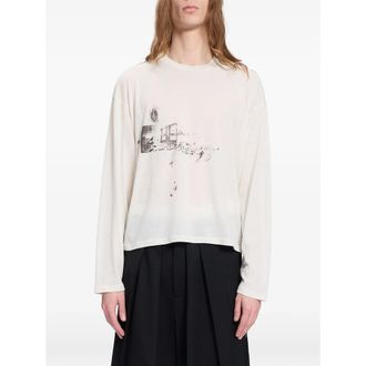 Ann Demeulemeester Graphic-print Long-sleeve T-shirt