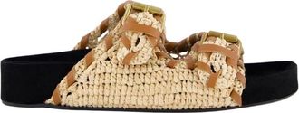 Isabel Marant Lennyo Stijlvolle Fashion Sneakers - Dames - Sandalen - Beige - 37 EU - Schoenen