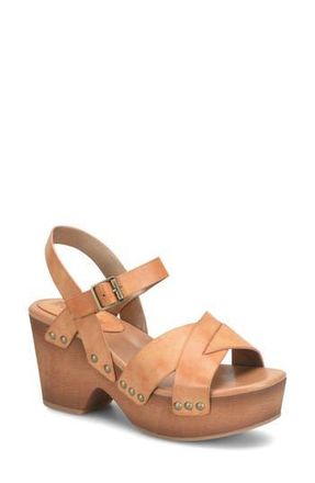 Korks Leda Ankle Strap Platform Sandal in Light Brown at Nordstrom Rack, Size 10