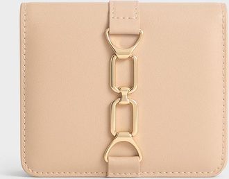 Charles & Keith Agatha Chain-Accent Card Holder