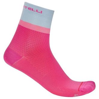 Castelli Tonal Logo 12 Sock Velosocken f&uuml;r Damen | rosa