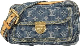 Louis Vuitton Pre-owned Cross Body Bags, female, Blue, Size: ONE SIZE Pre-owned Monogram Denim Bum Bag