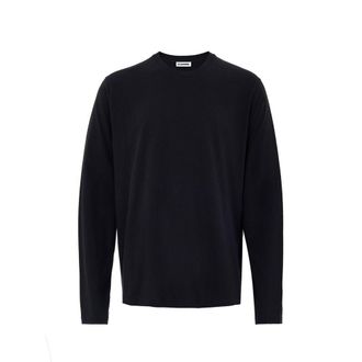 Jil Sander Black Cotton Mens T-Shirt