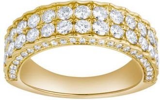 LuvMyJewelry Majesta 2.30 Cts Natural Diamond Band 14K Gold Ring in 14K Yellow Gold at Nordstrom, Size 10