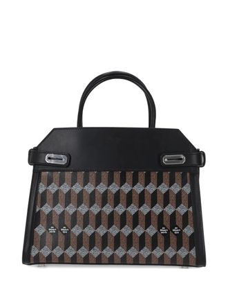 Au Départ Madeleine 30 handle tote bag - women - Calf Leather/Brass/Calf Leather - One Size - Black