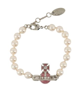 Vivienne Westwood Kitty Pearl bracelet - White