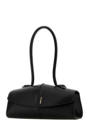 Jil Sander Womens Black Leather Linea Shoulder Bag Borse A Mano