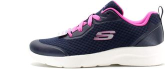 Skechers Womens Dynamight 2.0 Special Memory Sneaker, Navy Mesh/Hot Pink Trim, 8 UK