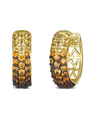 Le Vian 14K 2.20 ct. tw. Diamond & Garnet Hoop Earrings