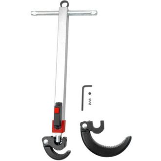 OEM Llave Telesc&oacute;pica Para Lavabo De 10 A 17 Pulgadas, Grifo De Fregadero De Acero Cr V Giratorio De 180&deg; Con Capacidad De Mordaza De 1,25 A 2,5 Pulgadas 