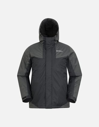 Mountain Warehouse Mens Mountain Warehouse Mens Dusk III Ski Jacket - Black/Multi - Size: 38/Regular