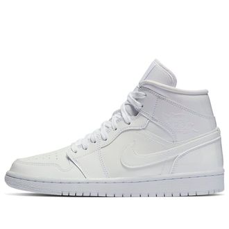 Air Jordan (WMNS) Air Jordan 1 Mid Patent Triple White BQ6472-111