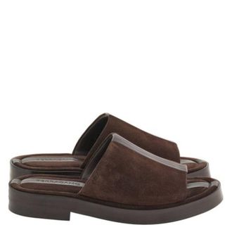 Ferragamo Facundo Single-Band Slides, Size 9 E