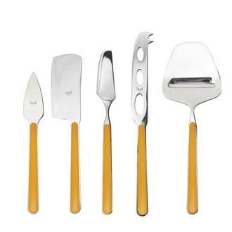 Mepra Fantasia Cheese Knives - 5 Pieces in Mustard at Nordstrom