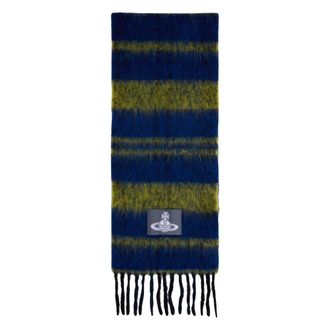Vivienne Westwood Winter Scarves, female, Multicolor, Size: ONE SIZE Striped Scarf with Fringes