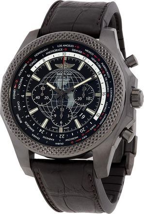 Breitling Pre-owned Breitling Bentley Chronograph Automatic Black (Globe) Dial Mens Watch MB0521V4/BE46-244S.M20DSA.4