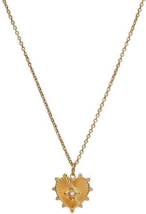 Alex and Ani Heart Starburst Pendant Necklace in Gold at Nordstrom