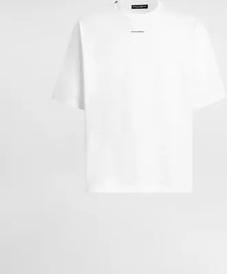 Dolce & Gabbana Oversized T-shirt With Print - Man T-shirts And Polos White Xxl