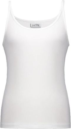 Joseph Ribkoff Silky Knit Fitted Camisole - Dames - Tops zonder mouwen - Wit - XL - Leer - Tops