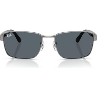 Ray-Ban 59mm Square Sunglasses in Blue at Nordstrom