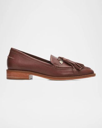 Cinq &agrave; Sept Remi Leather Tassel Loafers