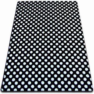 RugsX Rugsx - Alfombra Sketch - F764 Negro/crema- Puntos White 160x220 Cm