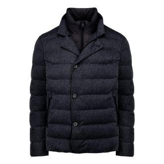 Bomboogie Blazer in vera piuma - - Jackets - Uomo - Blu - 2XL