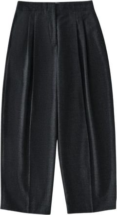 STUDIO NICHOLSON Lira Broek - Dames - Broeken - Grijs - M - Wol - Broeken