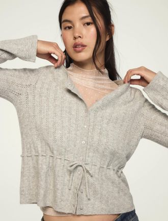 Lucky Brand Womens Cloud Soft Babydoll Cardigan
