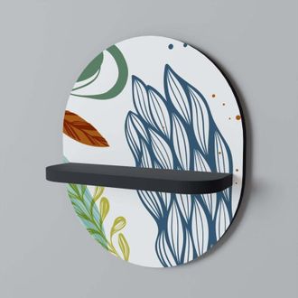 OEM Hurac&aacute;n Bot&aacute;nico Estante Ovalado Negro