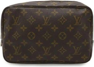 Louis Vuitton Pre-owned Monogram Toiletry Pouch M47524 - Dames - Vintage Tassen - Bruin - ONE Size - Vintage