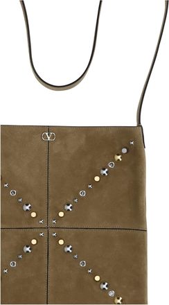 Valentino Garavani Mens Shoulder Bag Nellc&ocirc;te Havana Beige Calf Leather