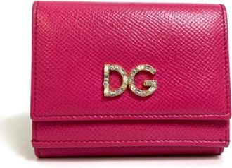 Dolce & Gabbana Pre-owned Leren Portemonnee - Dames - Vintage Accessoires - Roze - ONE Size - Leer - Vintage