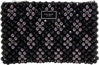 Kate Spade New York Kate Spade New York Purl Flower Beaded Mini Satin Shoulder Bag