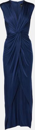 Costarellos Indra gathered jersey gown