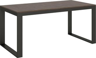 Itamoby Mesa extensible 90x180/440 cm nogal estructura antracita