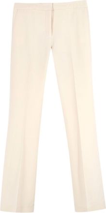 Victoria Beckham Victoria, Victoria Beckham Cream Tailored Trousers Size XXS